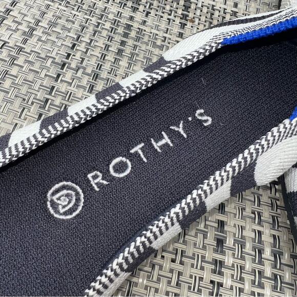 Rothy's Black White Striped Flat  - *VERY RARE * Size 6.5**-7.0  Please Read EUC - Picture 7 of 7